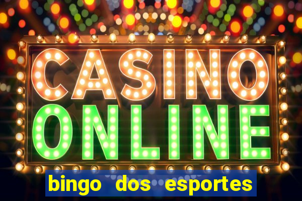 bingo dos esportes para imprimir